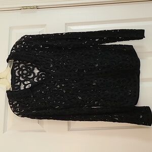 Black Lace Cardigan